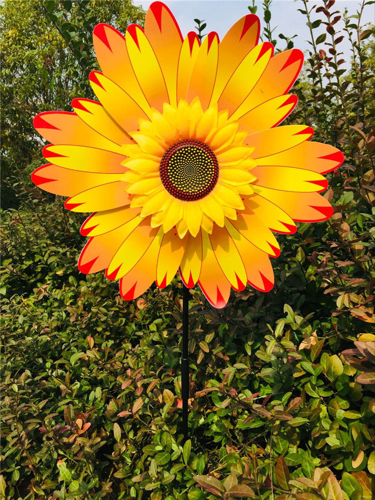 Sonnenblumen-Windmühle